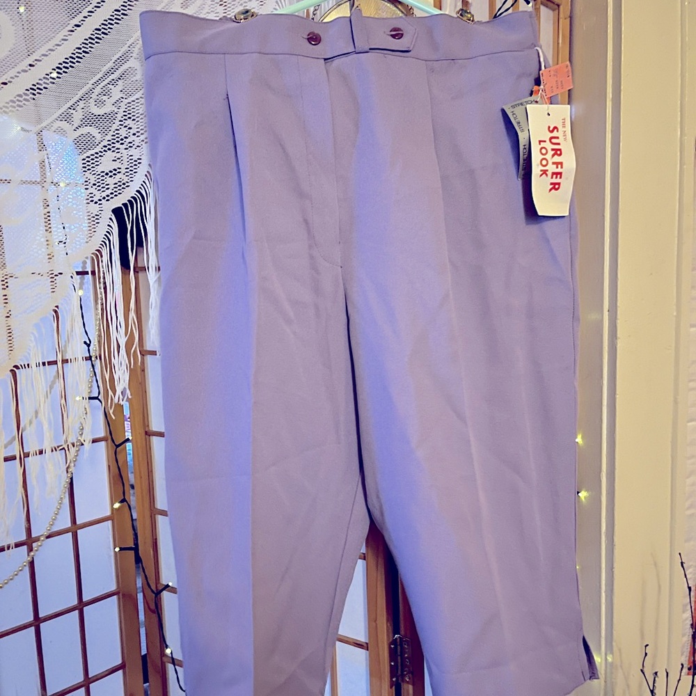 Vintage  purple HECKS department store women’s capris.